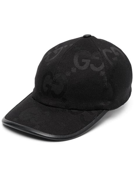 gucci jumbo black cap|black gucci hat men.